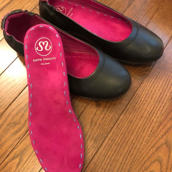 Soto Massini Black Flats - brand new and unworn - Picture 7 of 13